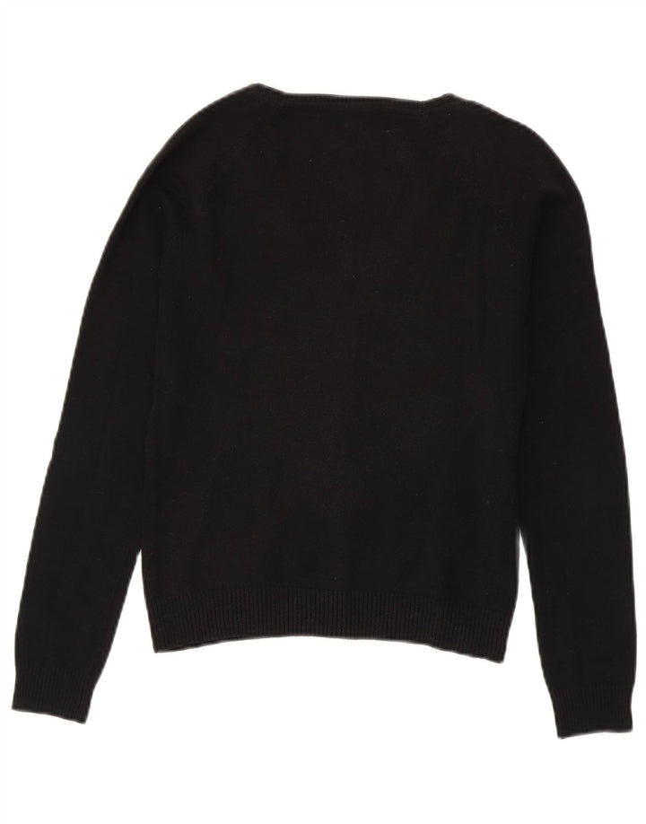 Zara Cardigan Femme Pull UK 10 Petit Noir