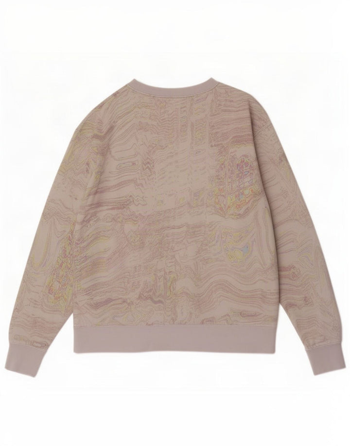 Nike Sweat-shirt à motif abstrait pour femme UK 16 Large Blanc cassé