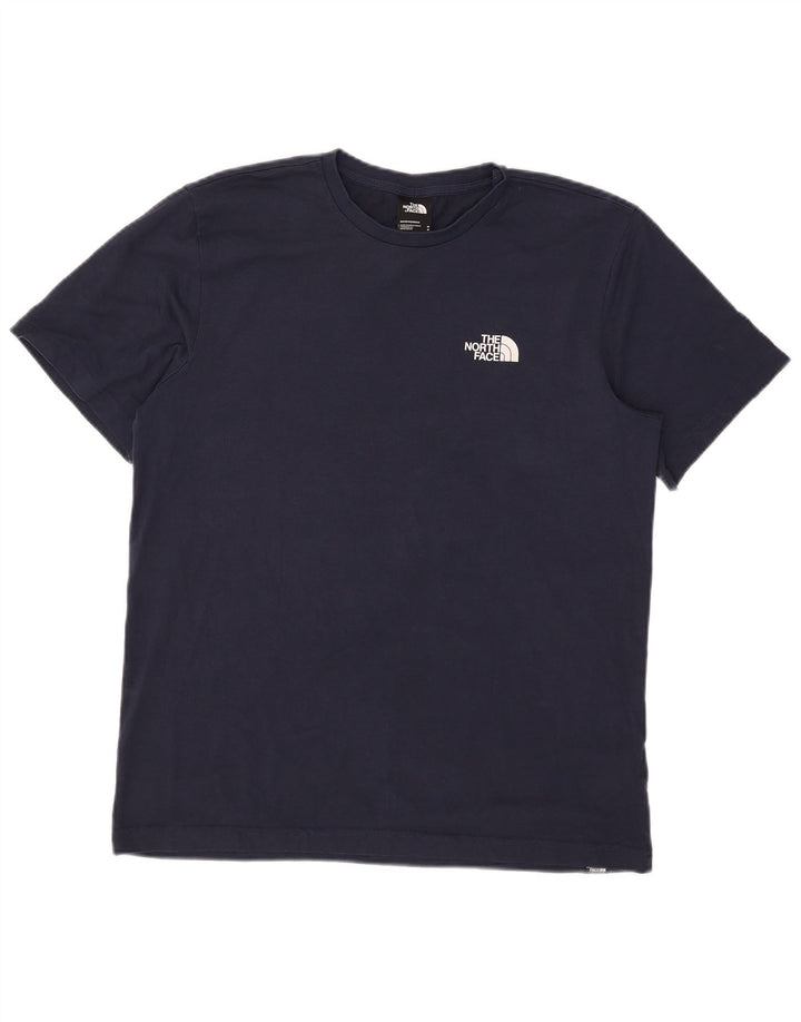 The North Face T-Shirt Homme Coton Bleu Marine Moyen