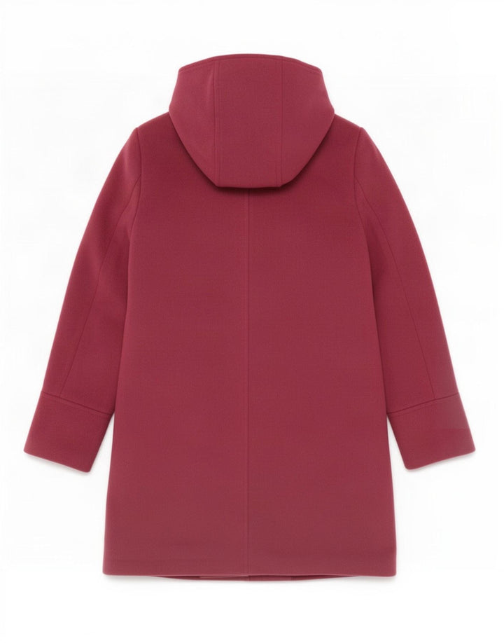 Marks & Spencer Duffle-coat à capuche pour femme UK 10 Petit Bordeaux Polyester