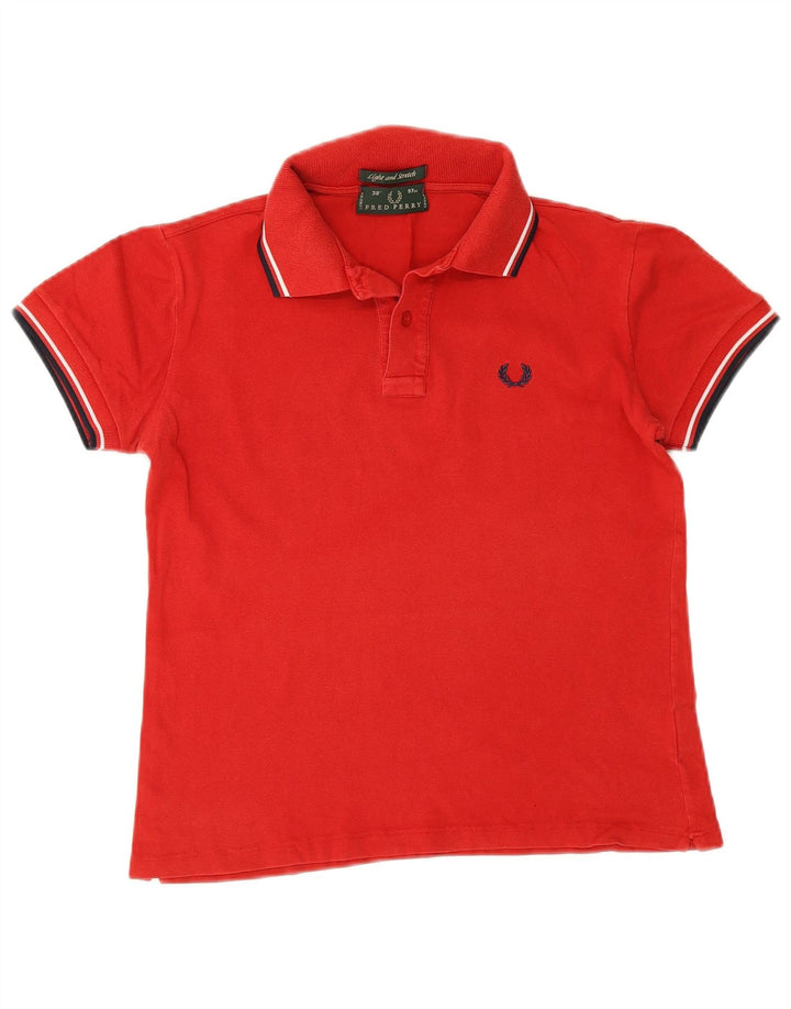 Fred Perry Polo Homme Petit Coton Rayé Rouge