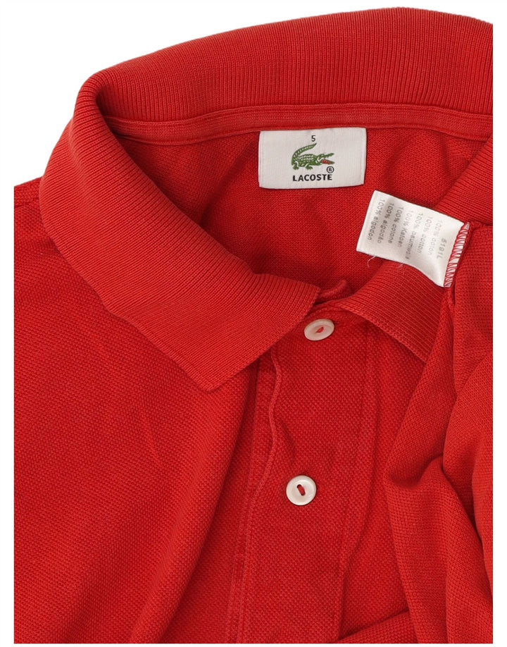 Lacoste Polo Homme Taille 5 Grand Coton Rouge