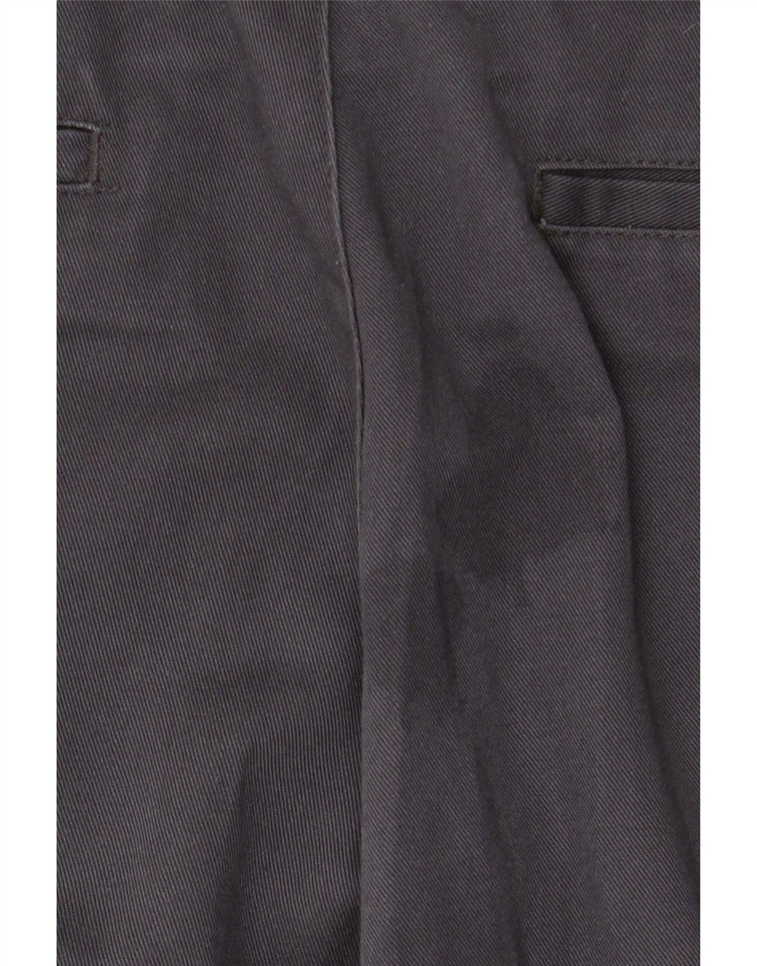 Zara Pantalon Chino Droit Homme EU 44 Large W34 L28 Gris Polyester