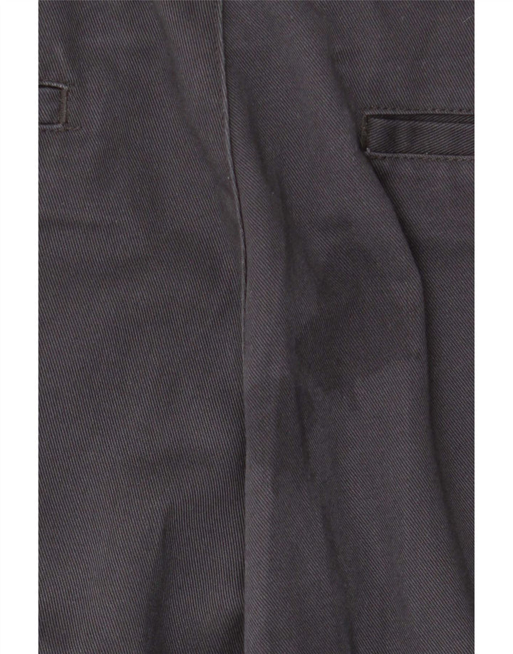 Zara Pantalon Chino Droit Homme EU 44 Large W34 L28 Gris Polyester