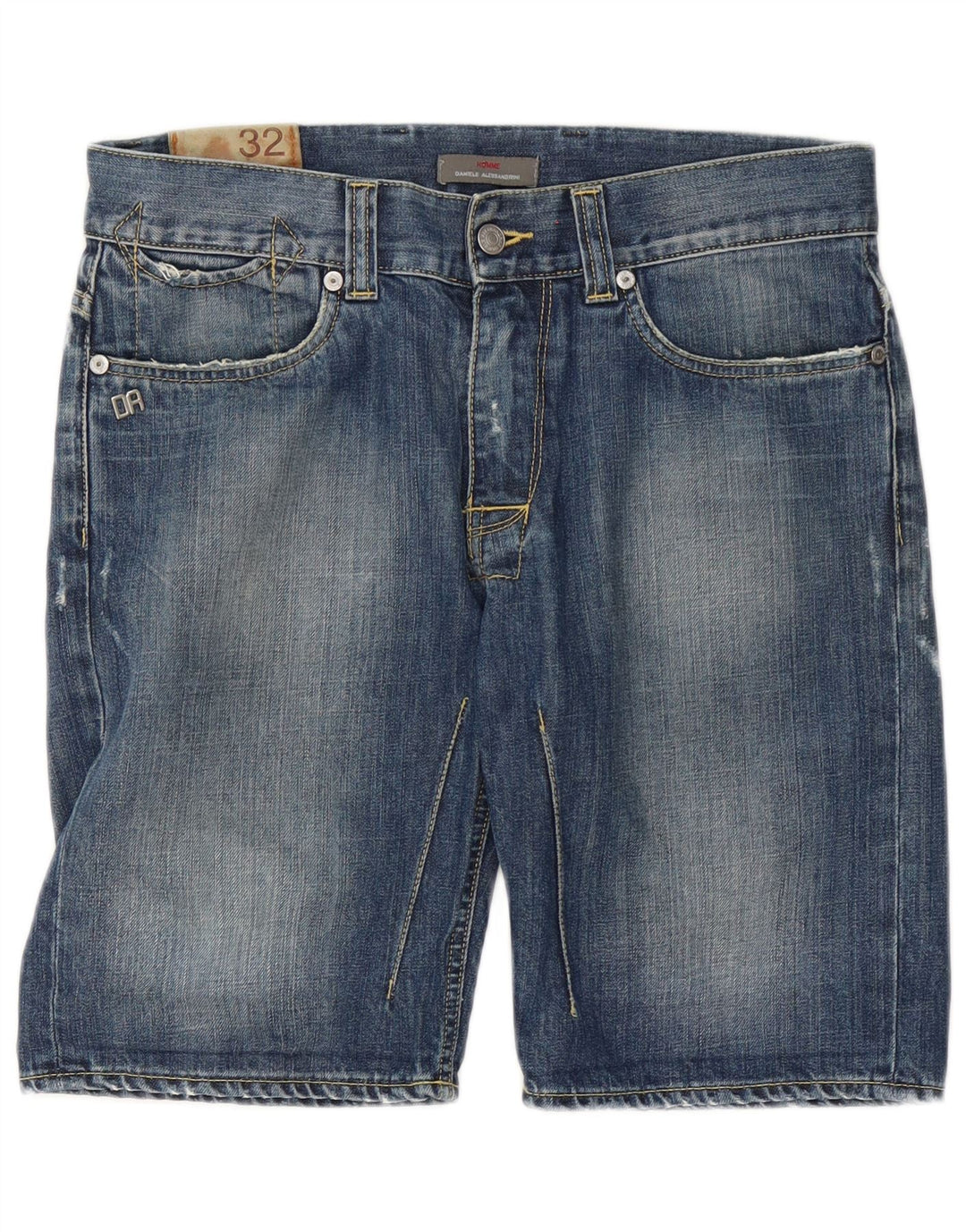 Daniele Alessandrini Short en jean W32 bleu moyen en coton pour homme