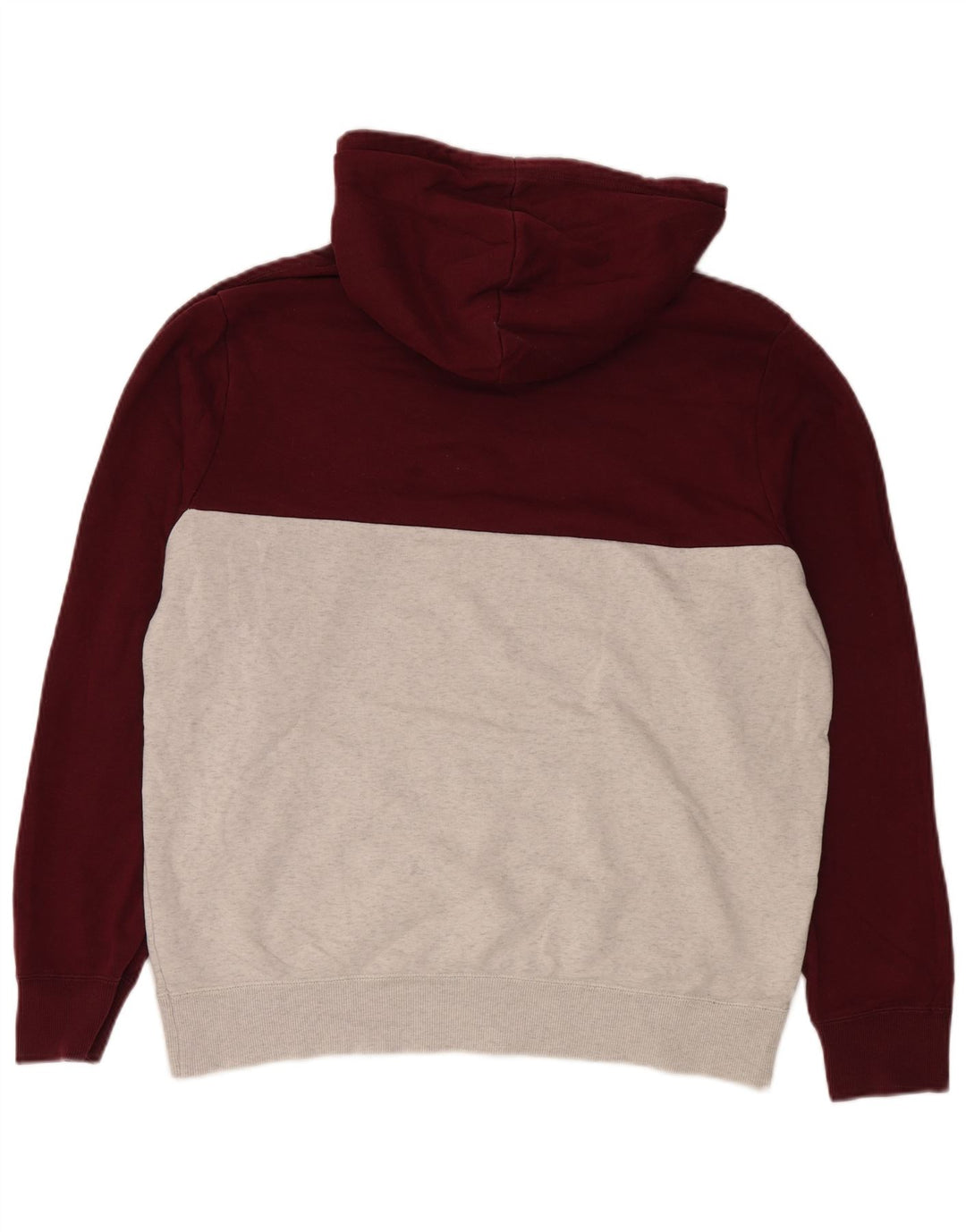 Converse Pull à capuche pour homme en coton color block Gris Taille L