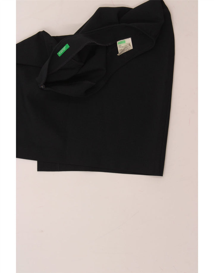 BENETTON Womens Straight Skirt IT 42 Medium W28  Black Polyester Vintage Benetton and Second-Hand Benetton from Messina Hembry 