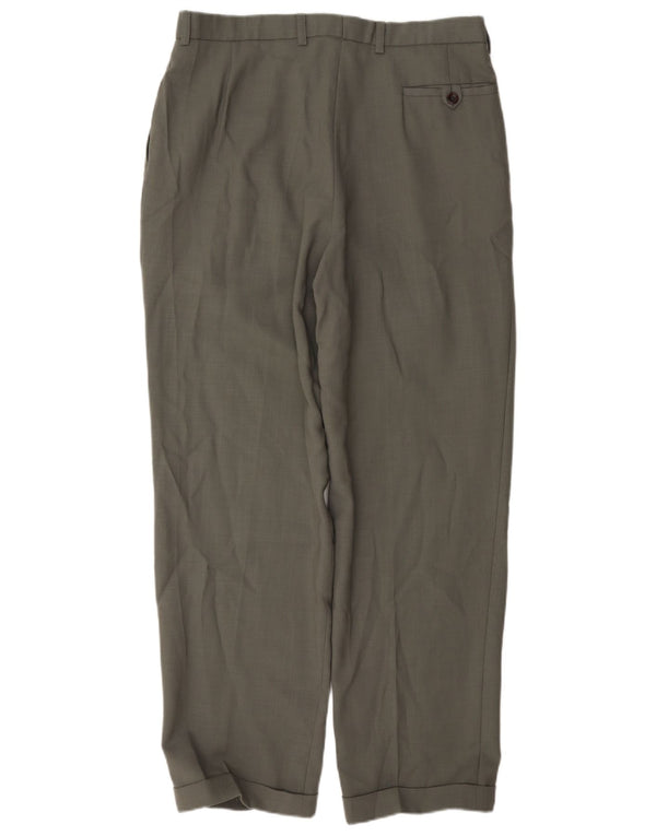 Marks & Spencer Pantalon de costume St. Michael Pegged pour homme W34 L31 Gris laine