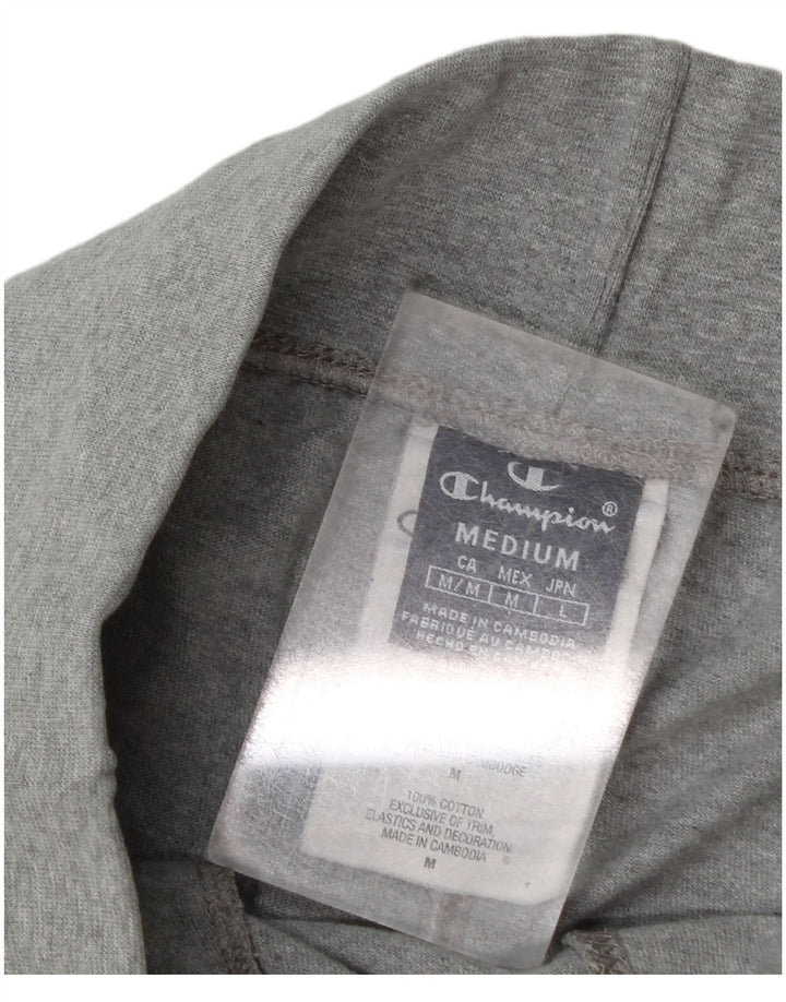 Champion Short de Sport Graphique Homme Gris Moyen Coton