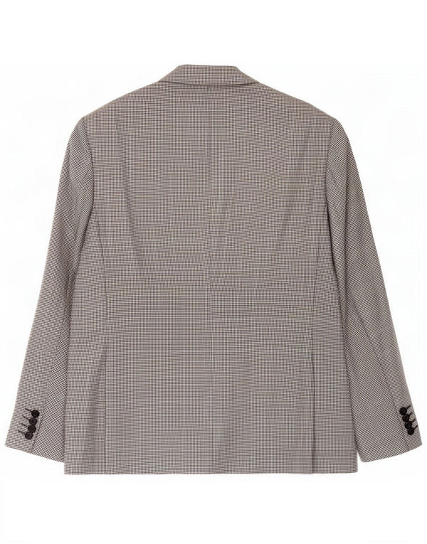 Marks & Spencer Veste blazer à 2 boutons pour homme UK 40 pied-de-poule noir moyen
