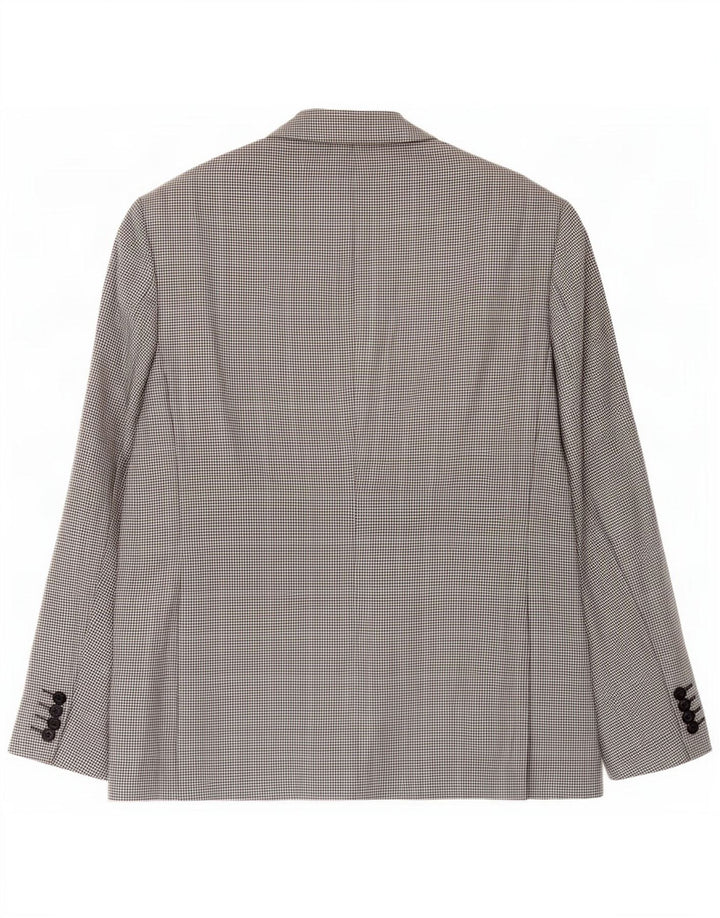 Marks & Spencer Veste blazer à 2 boutons pour homme UK 40 pied-de-poule noir moyen