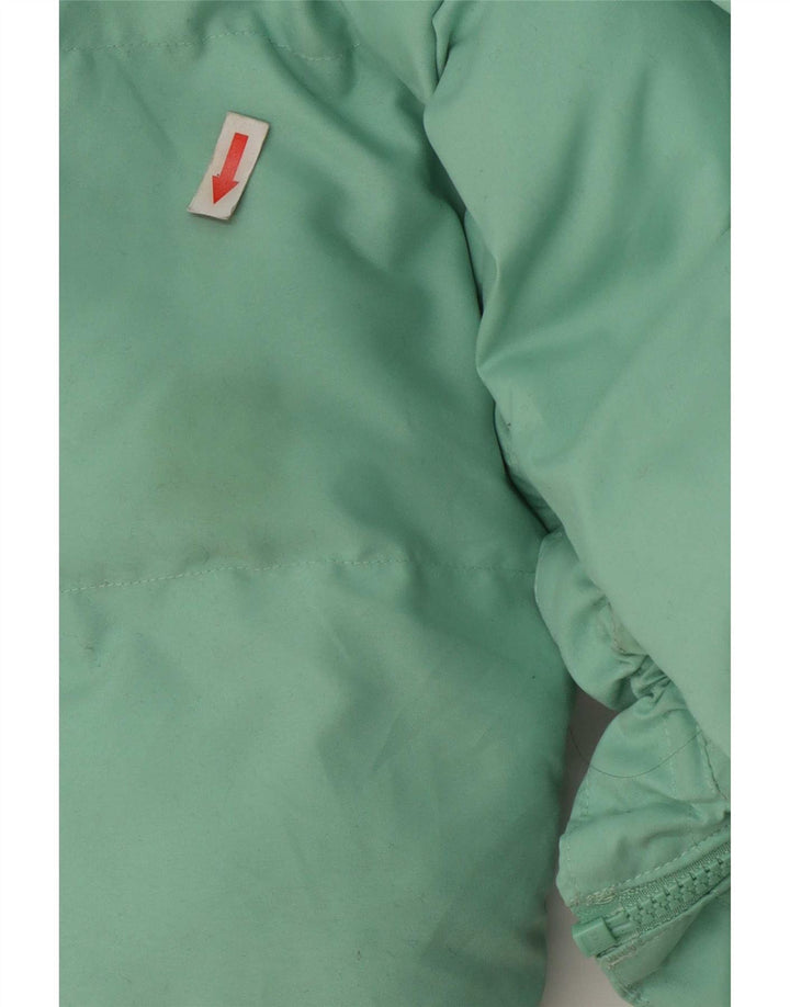 Gymshark Veste matelassée surdimensionnée pour femme UK 14 Medium Turquoise Polyester
