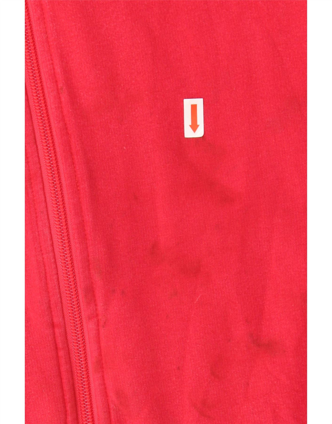 ADIDAS Veste de survêtement pour femme UK 12 Coton rouge moyen