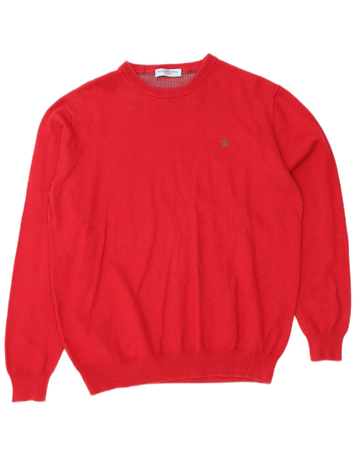 HARMONT & BLAINE Pull col bateau pour femme UK 18 XL Coton rouge