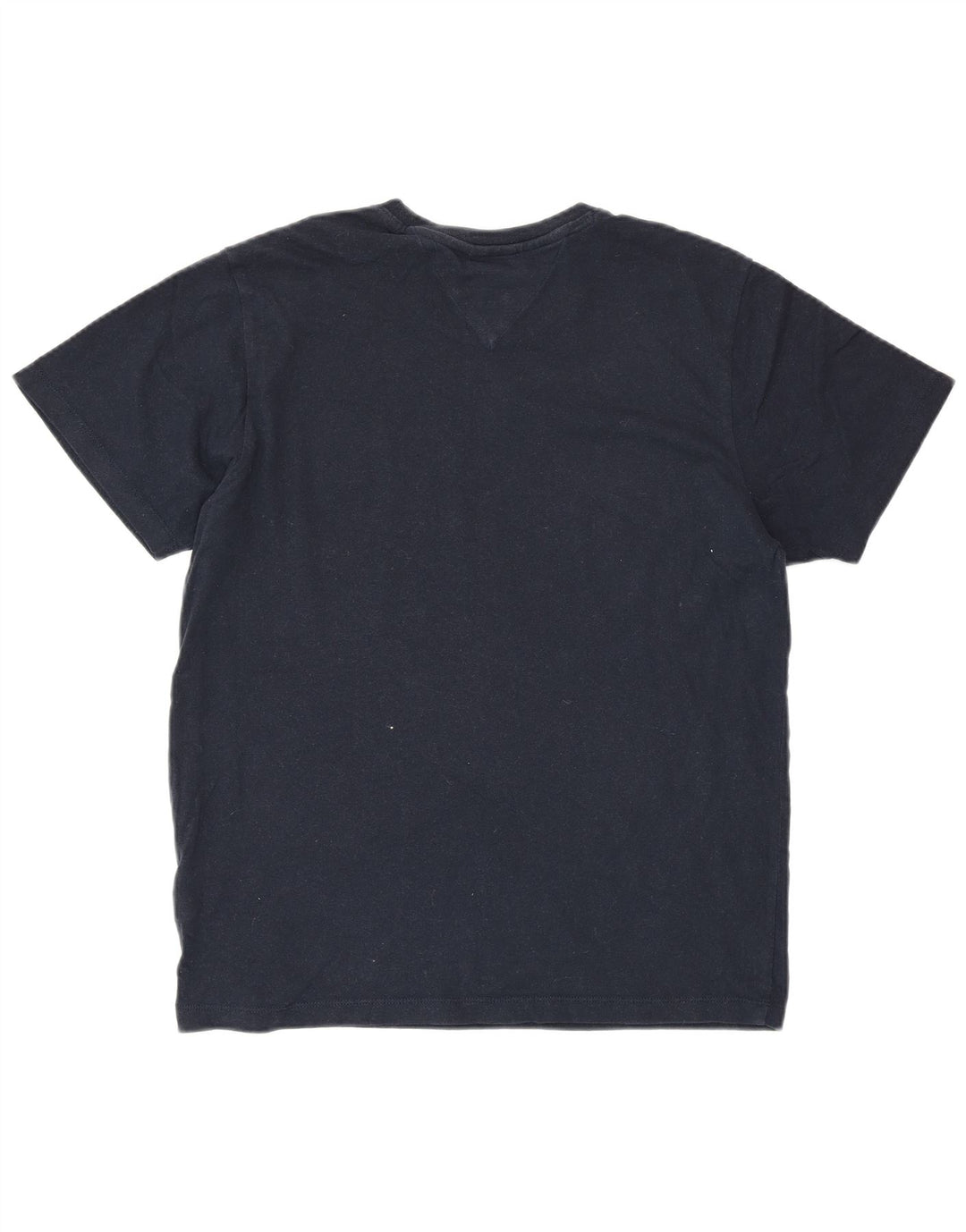 TOMMY HILFIGER T-shirt graphique pour femme UK 14 Bleu marine moyen Coton