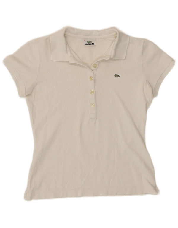 Lacoste Polo Femme Taille 38 Moyen Blanc