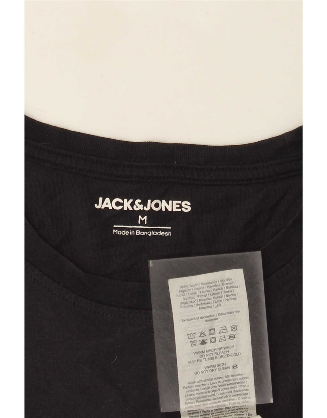 Jack & Jones T-Shirt Graphique Homme Bleu Marine Moyen Coton
