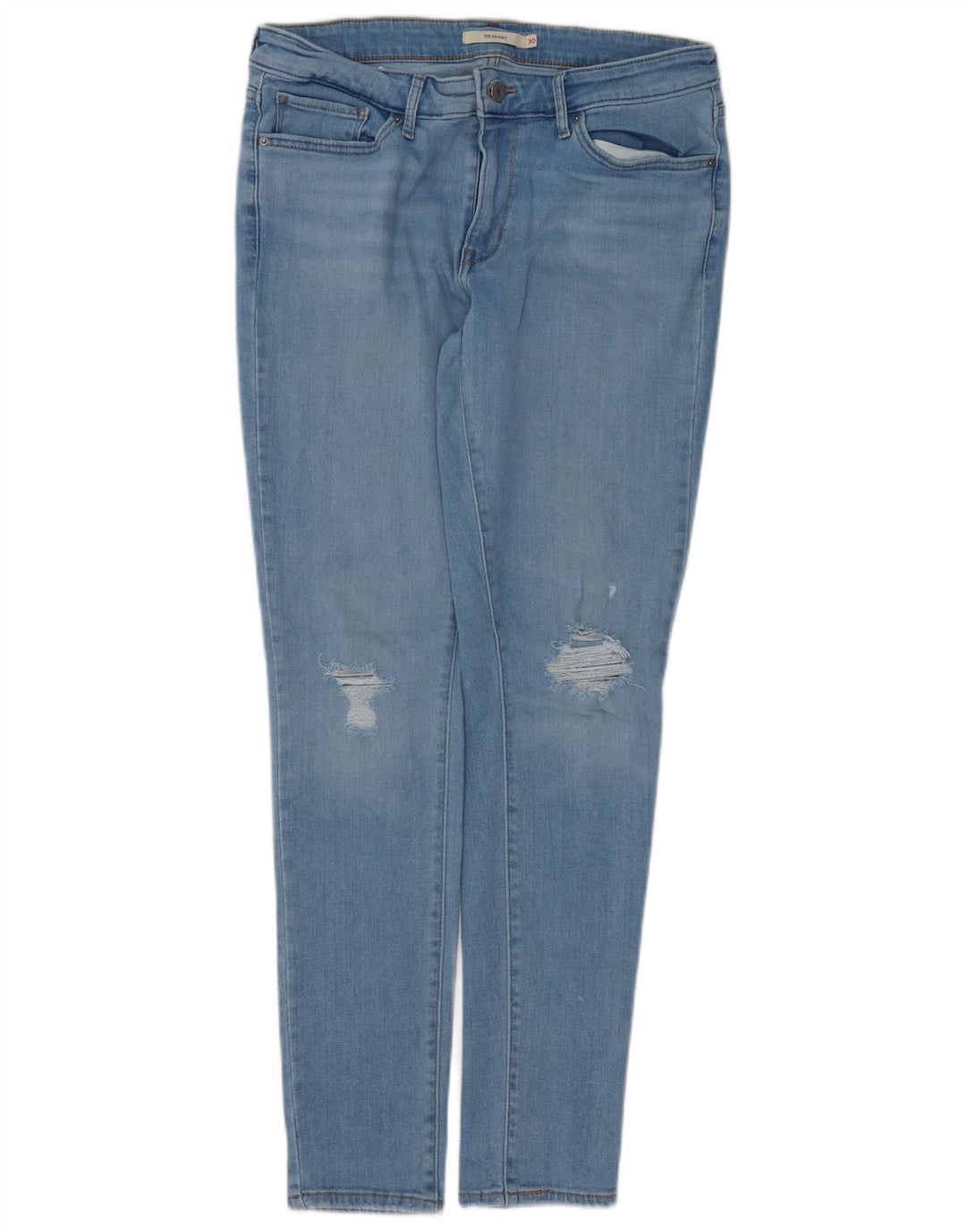 LEVI'S Jean skinny 711 effet vieilli W30 L30 femme en coton bleu