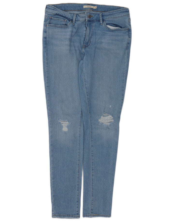 LEVI'S Jean skinny 711 effet vieilli W30 L30 femme en coton bleu