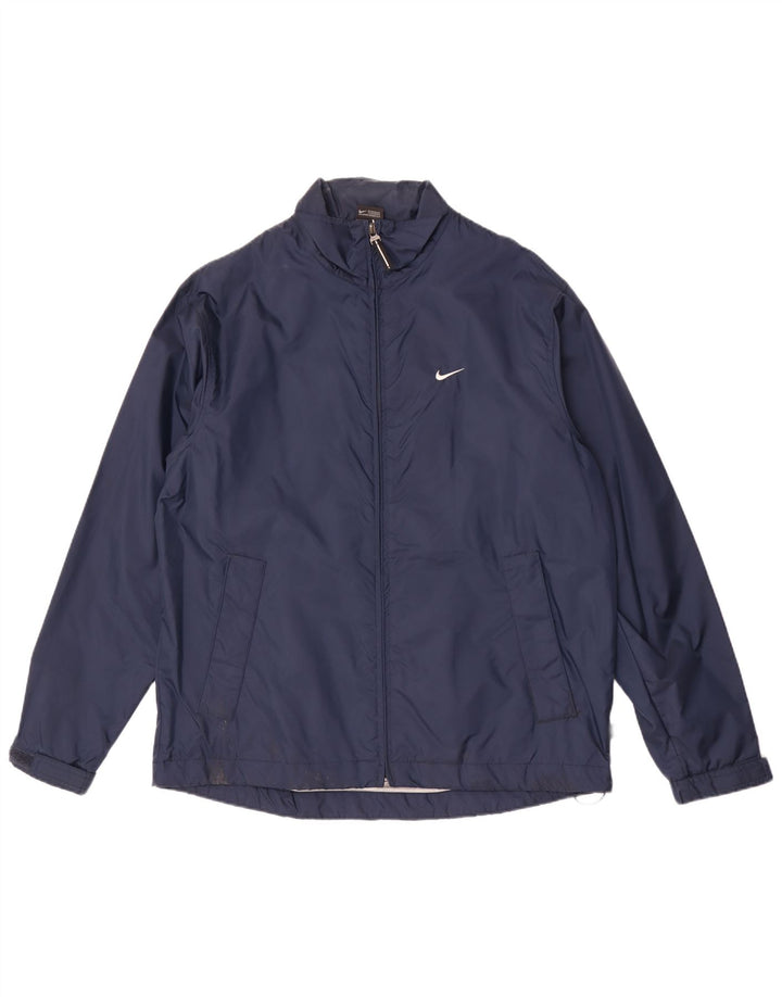 Nike Veste de pluie pour homme UK 38 Medium Bleu marine Nylon