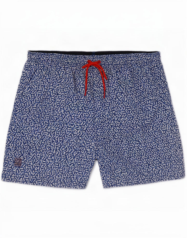 Marks & Spencer Short de bain homme grand bleu géométrique polyester