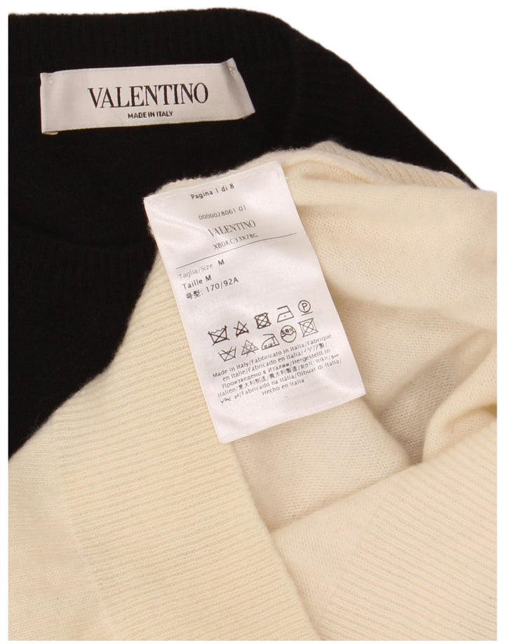 Valentino Pull à col rond pour femme UK 12 Medium Off White Classic