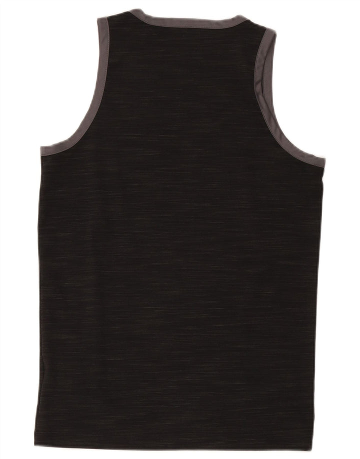 Adidas Homme Débardeur Petit Noir Moucheté Polyester
