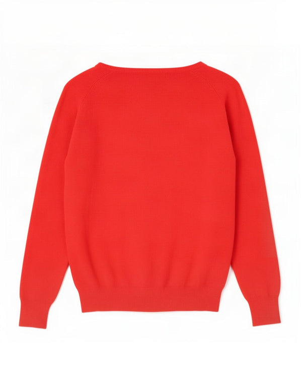 Zara Womens Cardigan Sweater UK 18 XL Red Cotton