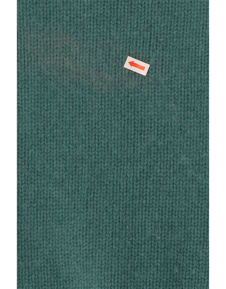 Weird Fish Pull à col zippé pour femme UK 10 Petite laine verte