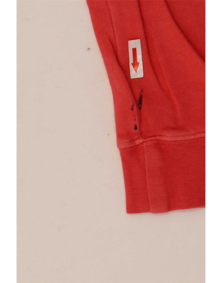 Topshop Sweat-shirt surdimensionné graphique pour femme UK 14 en coton rose moyen