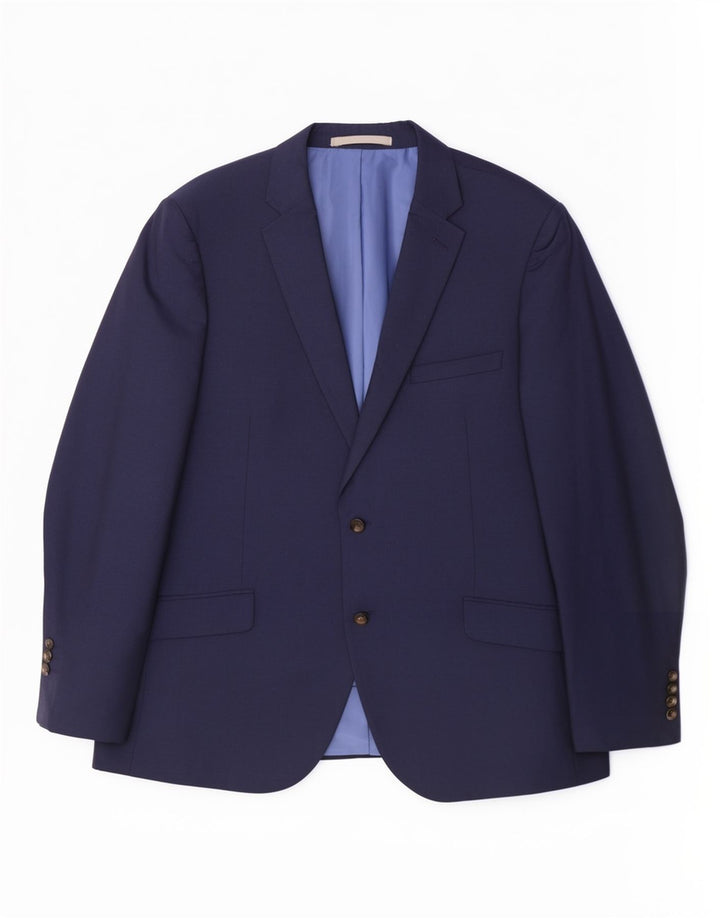 Marks & Spencer Veste blazer à 2 boutons pour homme UK 44 XL Bleu marine classique