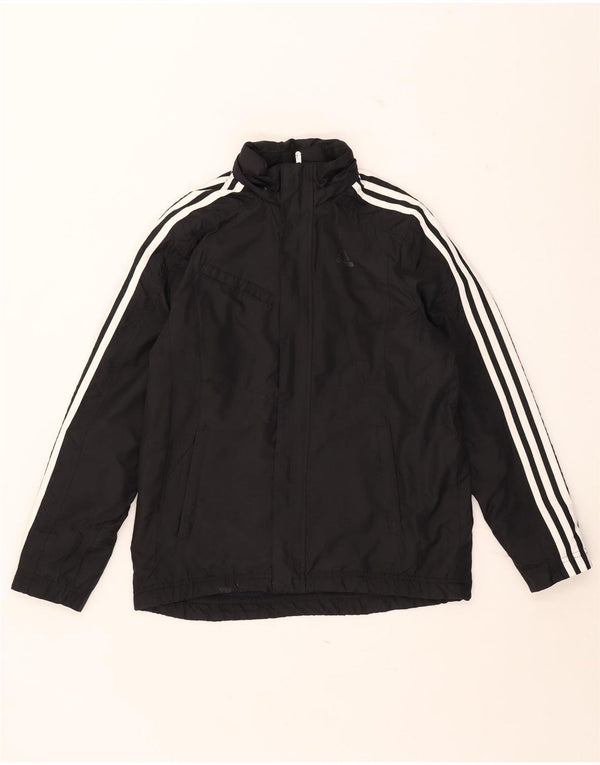 Adidas Veste coupe-vent à capuche garçon 13-14 ans Noir Polyester