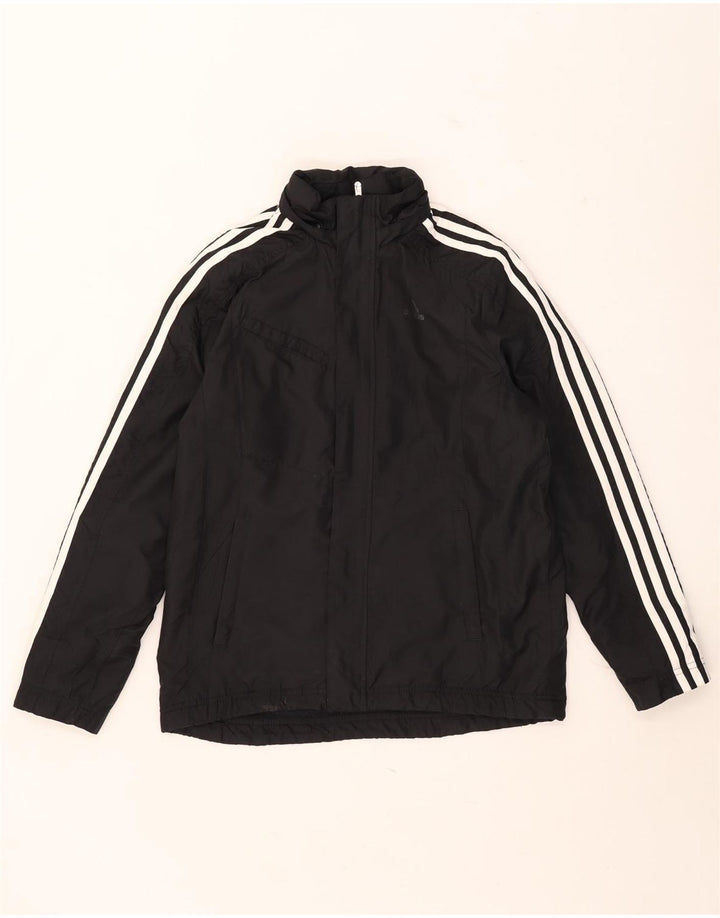 Adidas Veste coupe-vent à capuche garçon 13-14 ans Noir Polyester