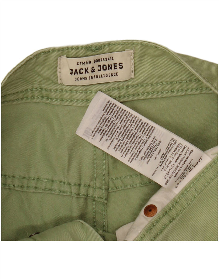 JACK & JONES Short en Jean Coupe Regular W30 Homme Vert Moyen en Coton