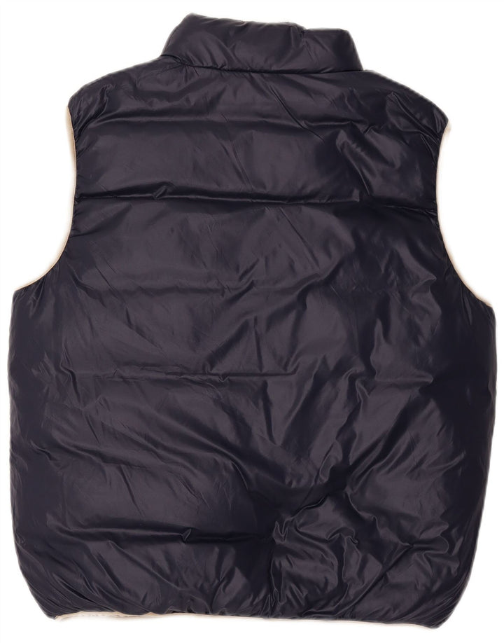 North Sails Gilet rembourré réversible pour homme UK 40 Large Beige Nylon