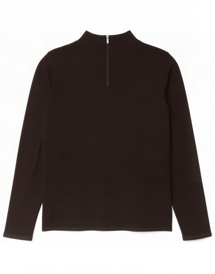 Coast Pull col roulé pour femme UK 12 Medium Noir Viscose