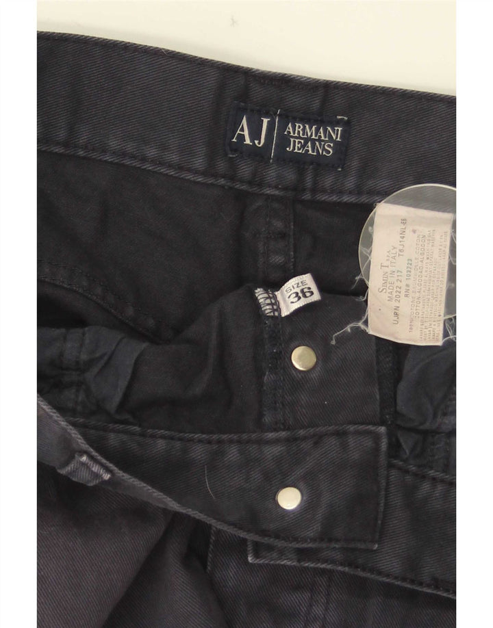 Armani Jean droit homme W36 L28 bleu marine coton
