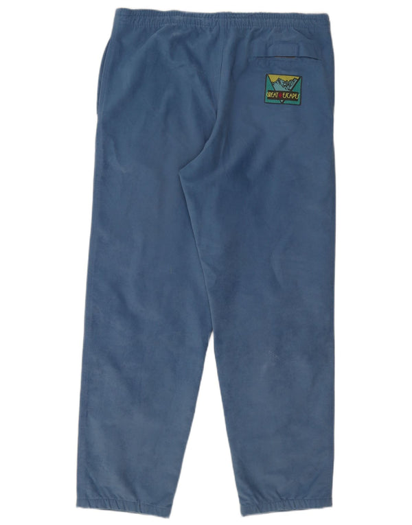 Pantalon décontracté fuselé vintage pour hommes EU 52 XL W38 L30 Bleu