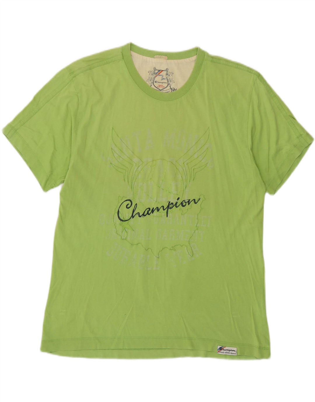 Champion T-Shirt Graphique Homme Vert Moyen