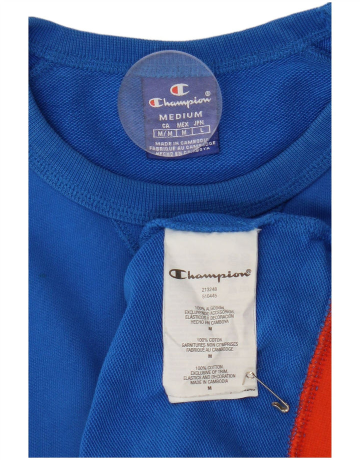 CHAMPION Sweat-shirt graphique pour femme UK 14 Bleu moyen Colourblock