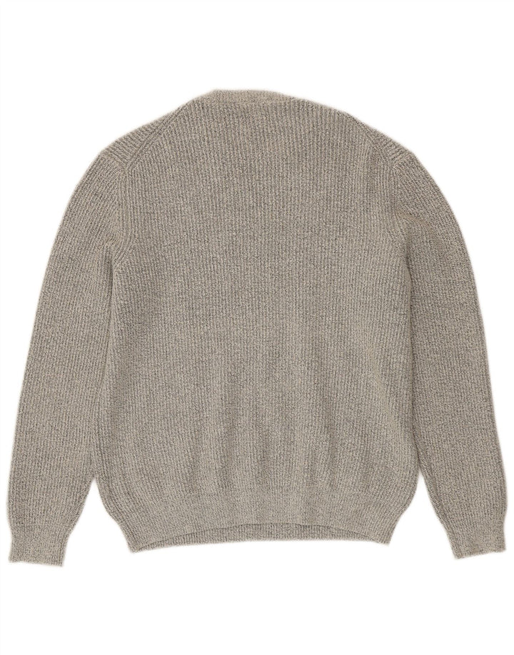 Marks & Spencer Pull ras du cou pour homme, grand gris, polyamide