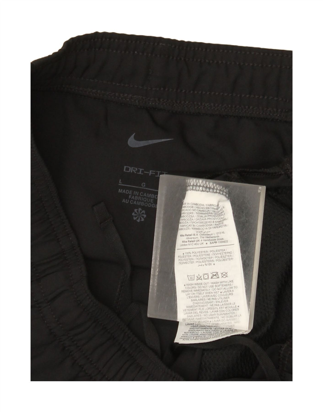Pantalon de survêtement Nike Dri Fit pour femme UK 16 Large Noir Polyester