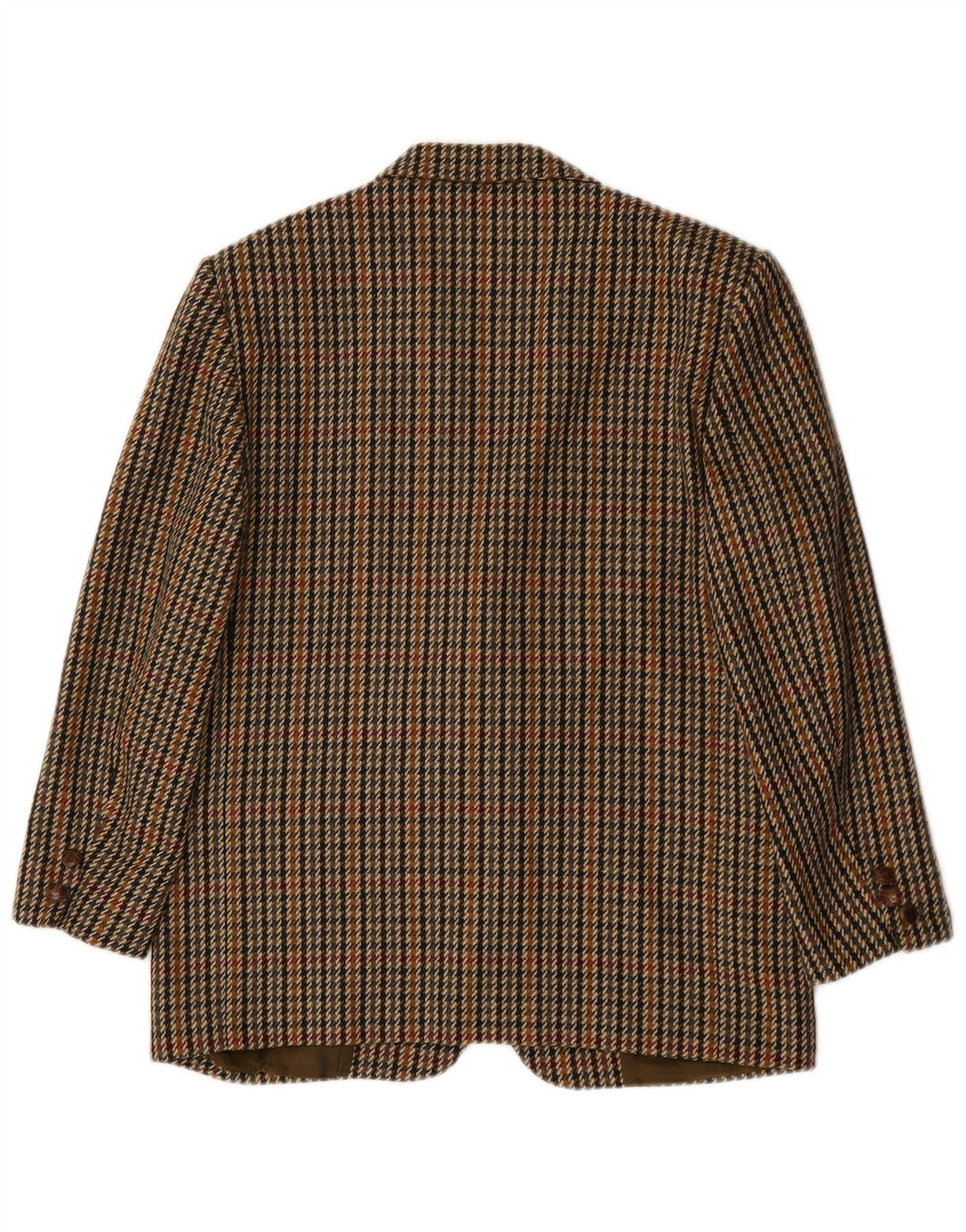 Les Copains Veste Blazer 2 Boutons Femme IT 44 Pied-de-Poule Marron Moyen
