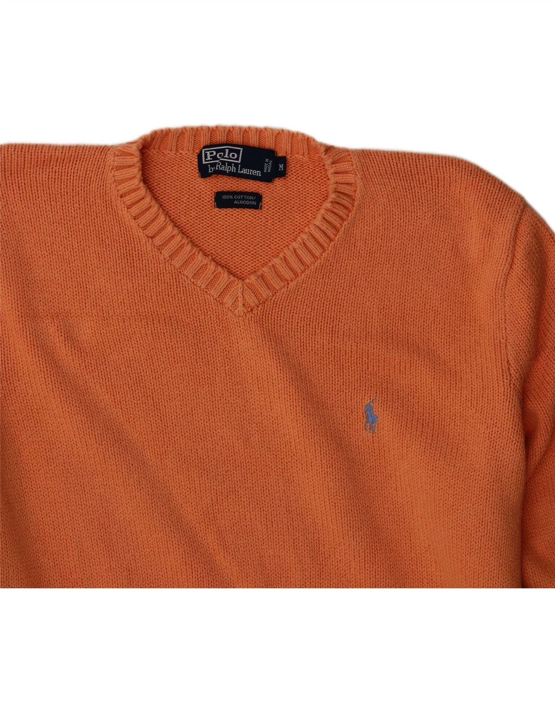 POLO RALPH LAUREN Pull Col V Homme Orange Moyen