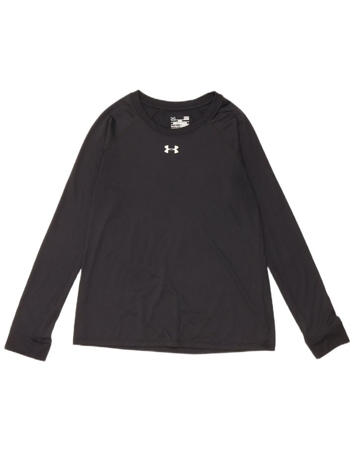 UNDER ARMOUR Haut Heat Gear à manches longues pour femme UK 14 Noir moyen