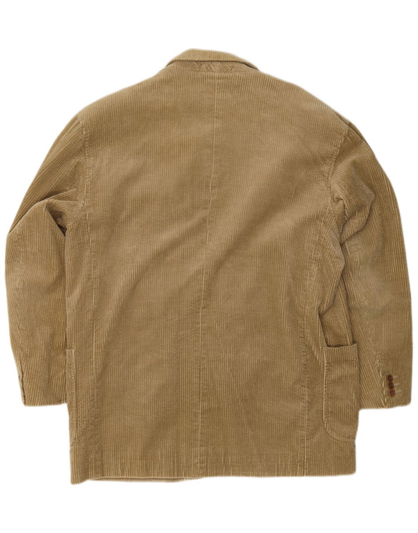 Part Two Veste blazer en velours côtelé à 3 boutons pour homme US 42 XL Coton beige