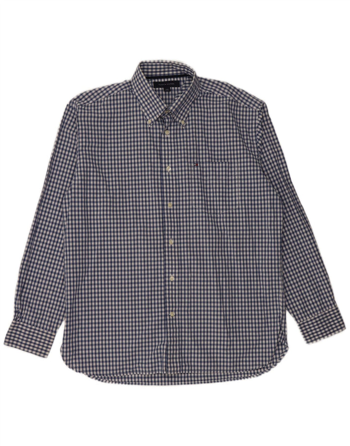 TOMMY HILFIGER Chemise Homme Bleu Moyen Vichy Coton
