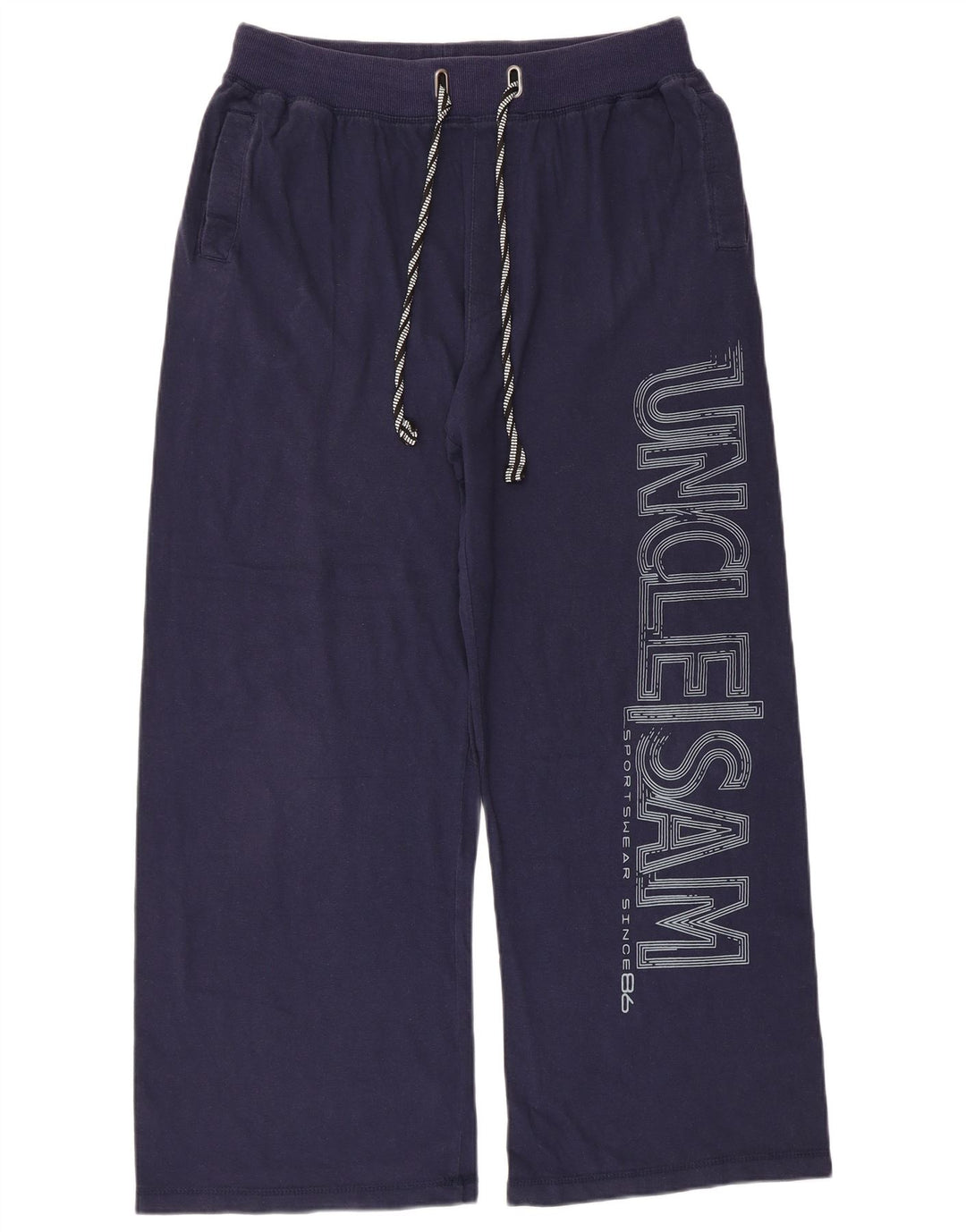 Pantalon de survêtement graphique pour hommes Oncle Sam, grand coton bleu marine