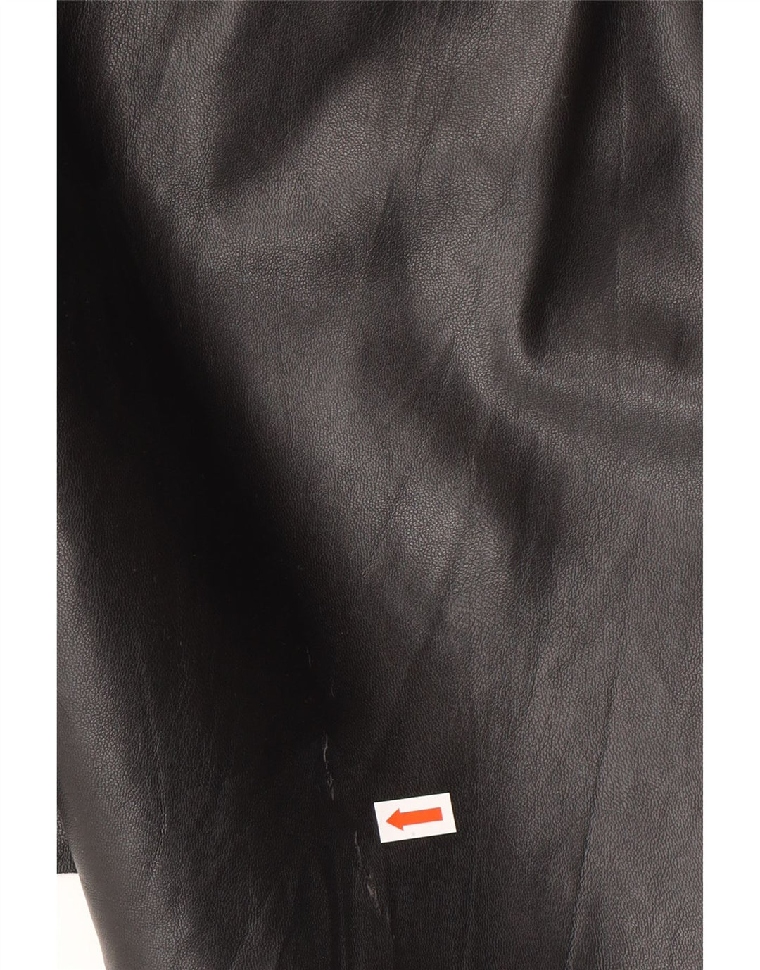 Zara Femme Mini Jupe En Simili Cuir Moyen W28 Noir Polyester
