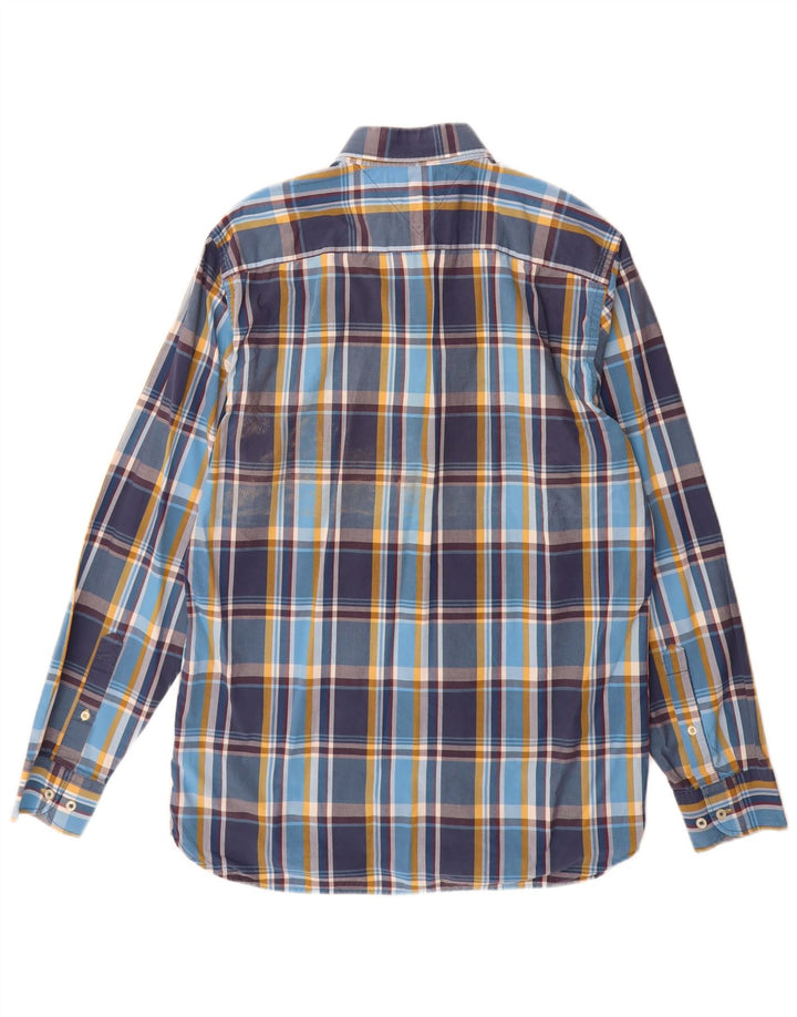 Tommy Hilfiger Chemise New York Fit Homme Bleu Moyen à Carreaux Coton